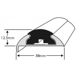 PVC 1022 - Insert souple pour liston ALI 68 / PVC 1472