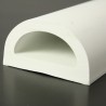 PVC 898 Liston PVC souple D blanc
