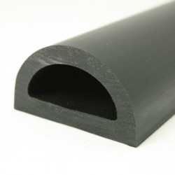 PVC 898 Liston PVC souple D noir
