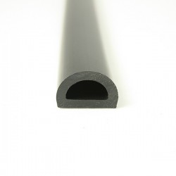 PVC 50 Liston PVC souple D noir