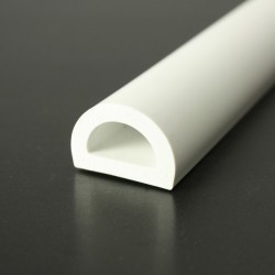PVC 50 Liston PVC souple D blanc