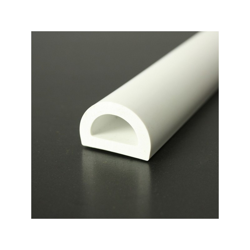 PVC 50 Liston PVC souple D blanc