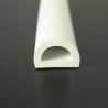 PVC 50 Liston PVC souple D blanc