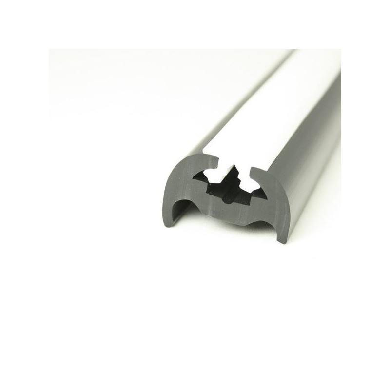 PVC 370 - Liston PVC Souple 36mm noir blanc