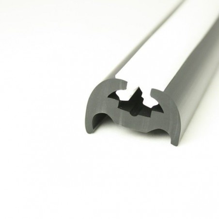 PVC 370 - Liston PVC Souple 36mm noir blanc