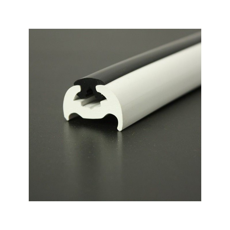 Insert souple pour liston PVC 370 noir