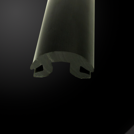 PVC 1614 noir - Insert souple pour liston PVC 1613