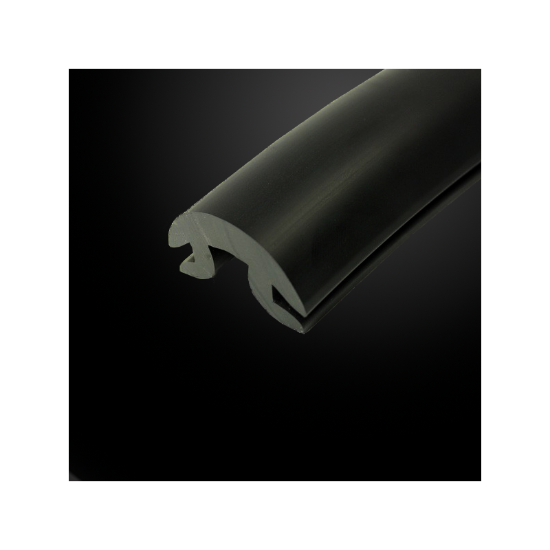PVC 1614 noir - Insert souple pour liston PVC 1613