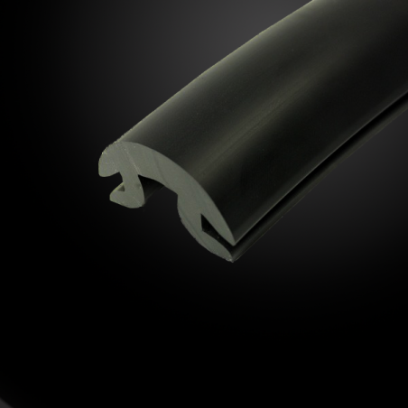 PVC 1614 noir - Insert souple pour liston PVC 1613